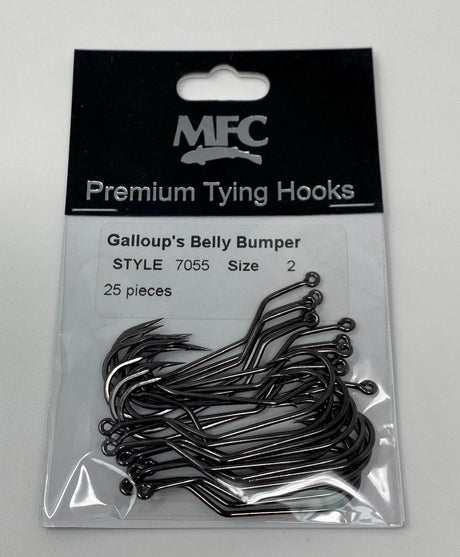 MFC Galloup's Belly Bumper Hook 25 Pack 2 Hooks