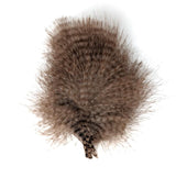 MFC Mini Barred Marabou 3-5" Grey/Brown Saddle Hackle, Hen Hackle, Asst. Feathers