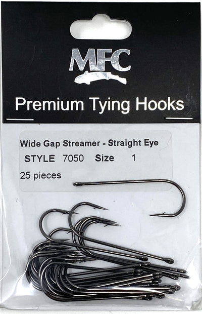 MFC Wide Gap Streamer Hook 25 Pack 1 Hooks