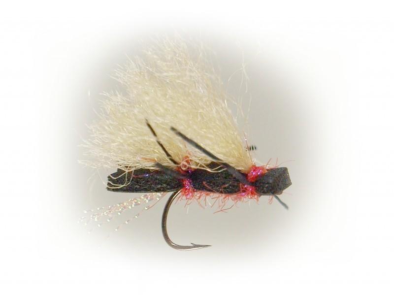 Micro Chubby Chernobyl red trout fly