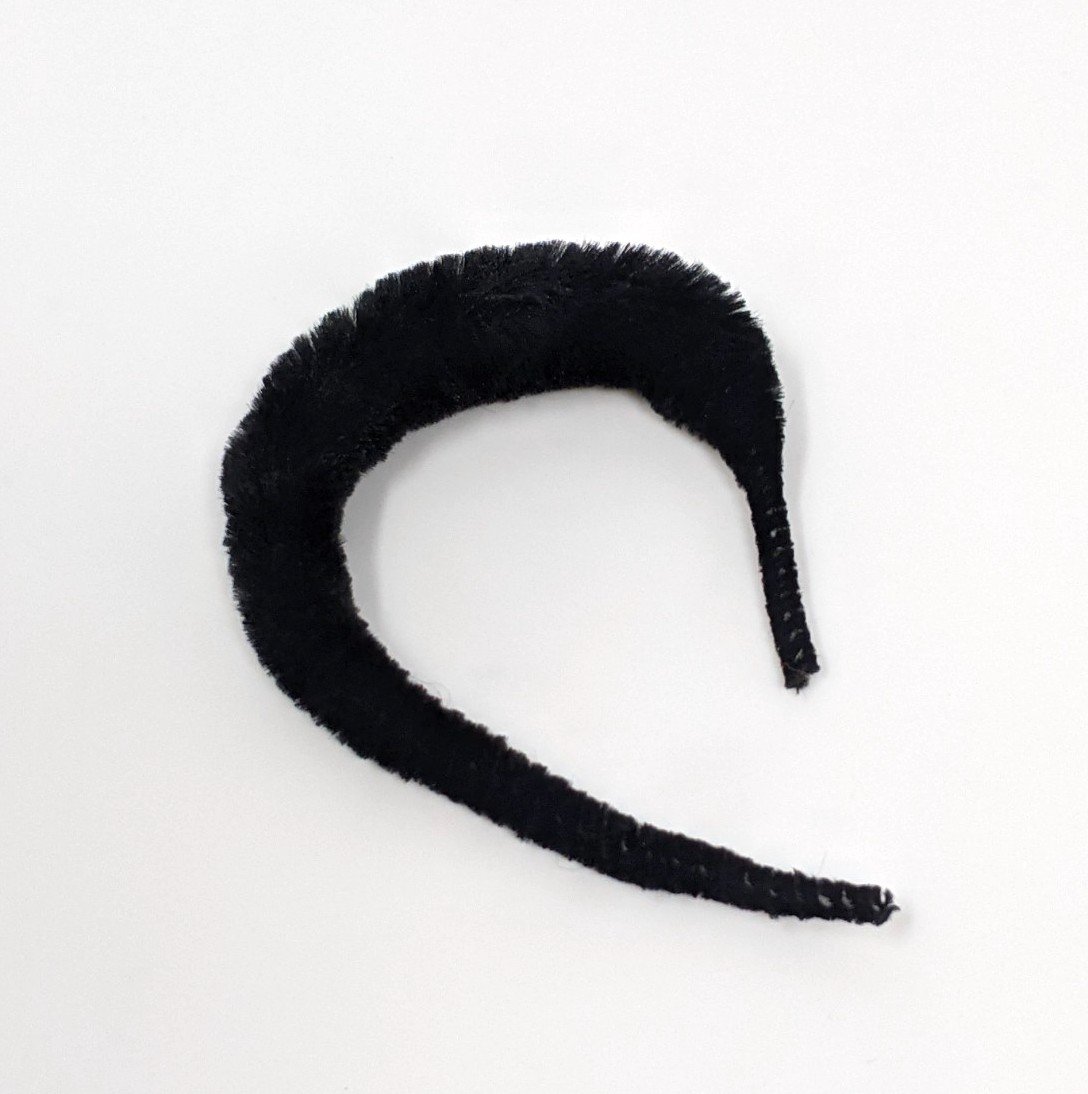 Micro Mini Mangums Dragon Tail 4" Black Chenilles, Body Materials