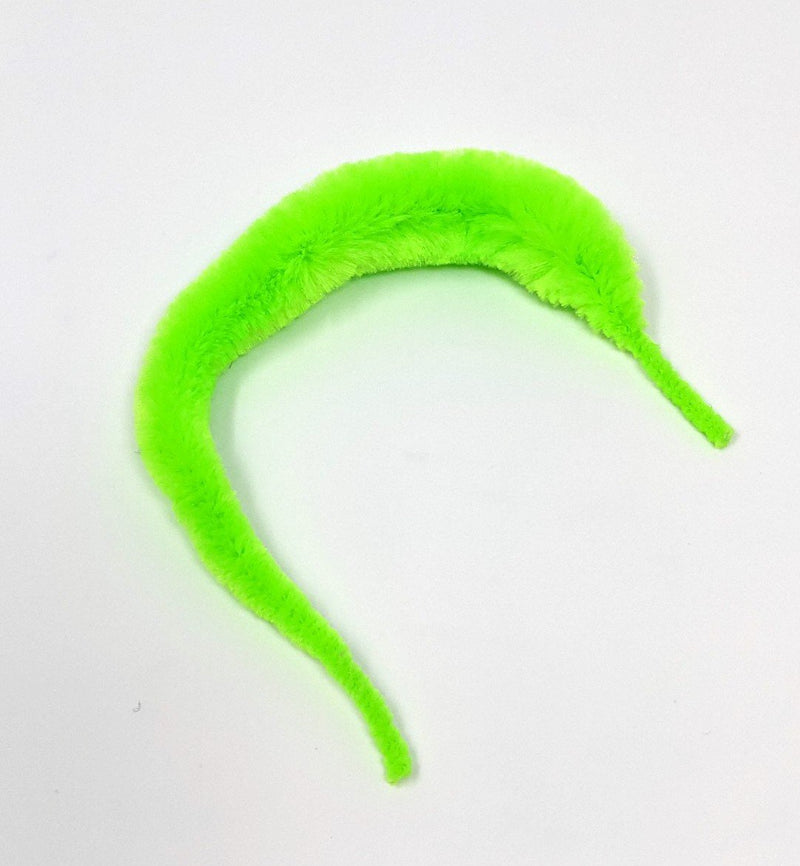 Micro Mini Mangums Dragon Tail 4" Fl Green Chartreuse Chenilles, Body Materials