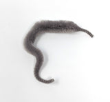 Micro Mini Mangums Dragon Tail 4" Silver Gray Chenilles, Body Materials