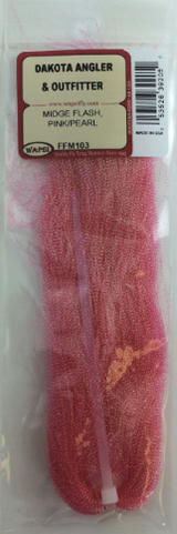 Wapsi Midge Flash Pink Pearl Fly Tying Krystal