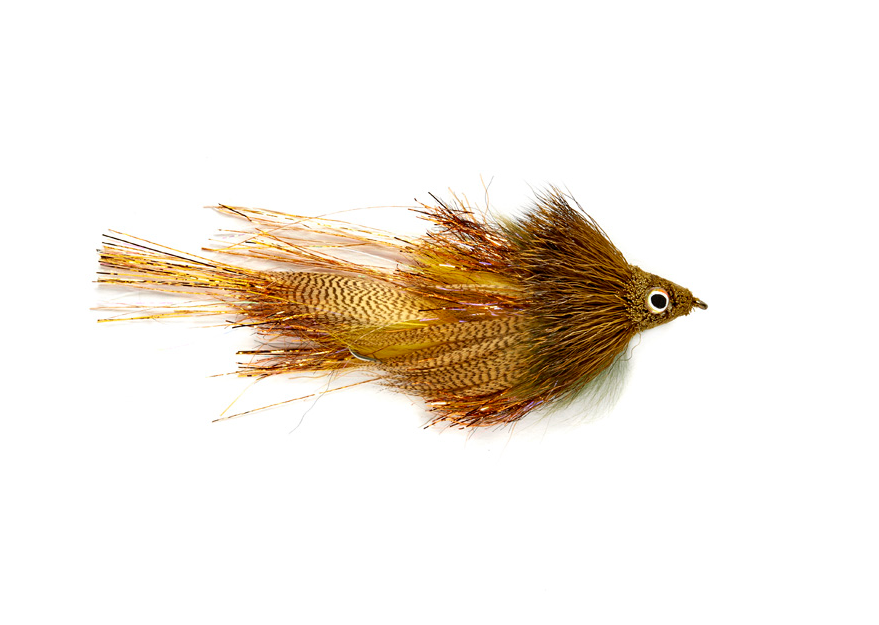 Mini D&D Streamer Olive/Gold / 4 Flies