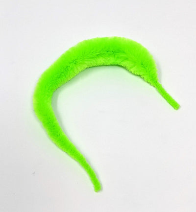 Mini Mangums Dragon Tail 6" Fl Green Chartreuse Chenilles, Body Materials