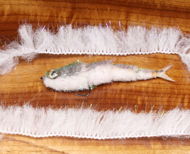 Minnow Body Wrap Pearl White Chenilles, Body Materials