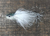 Murdich Minnow Marabou size 1/0 Gray/White Flies