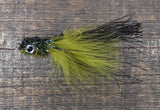 Murdich Minnow Marabou size 1/0 Olive/Black Flies