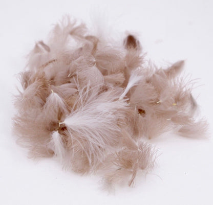 Nature's Spirit Bulk Cul De Canard CDC Tufts 1/2 gram White Saddle Hackle, Hen Hackle, Asst. Feathers