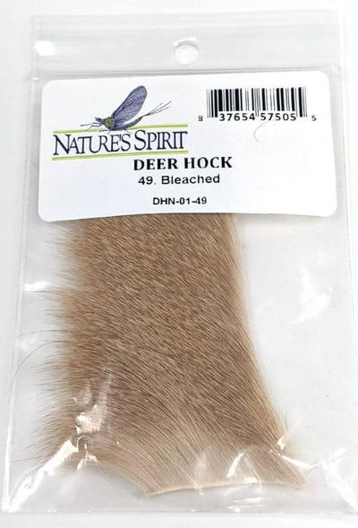 Nature's Spirit Deer Hock 1 1/2 x 2" Bleached Hair, Fur