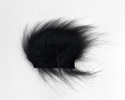 Nature's Spirit Dyed Coyote Premium Wing Fur Black Hair, Fur