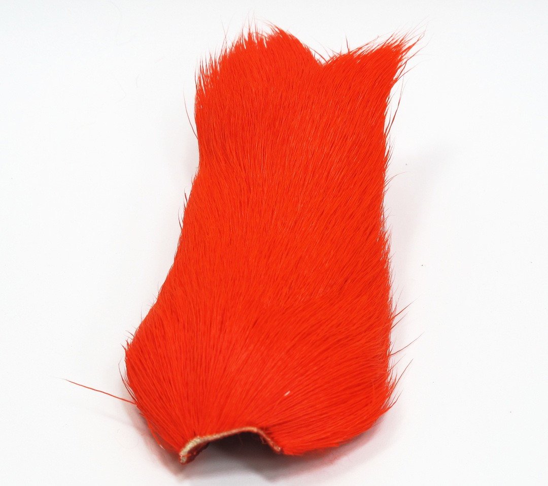 Nature's Spirit Dyed Deer Belly Hair Fl Orange 