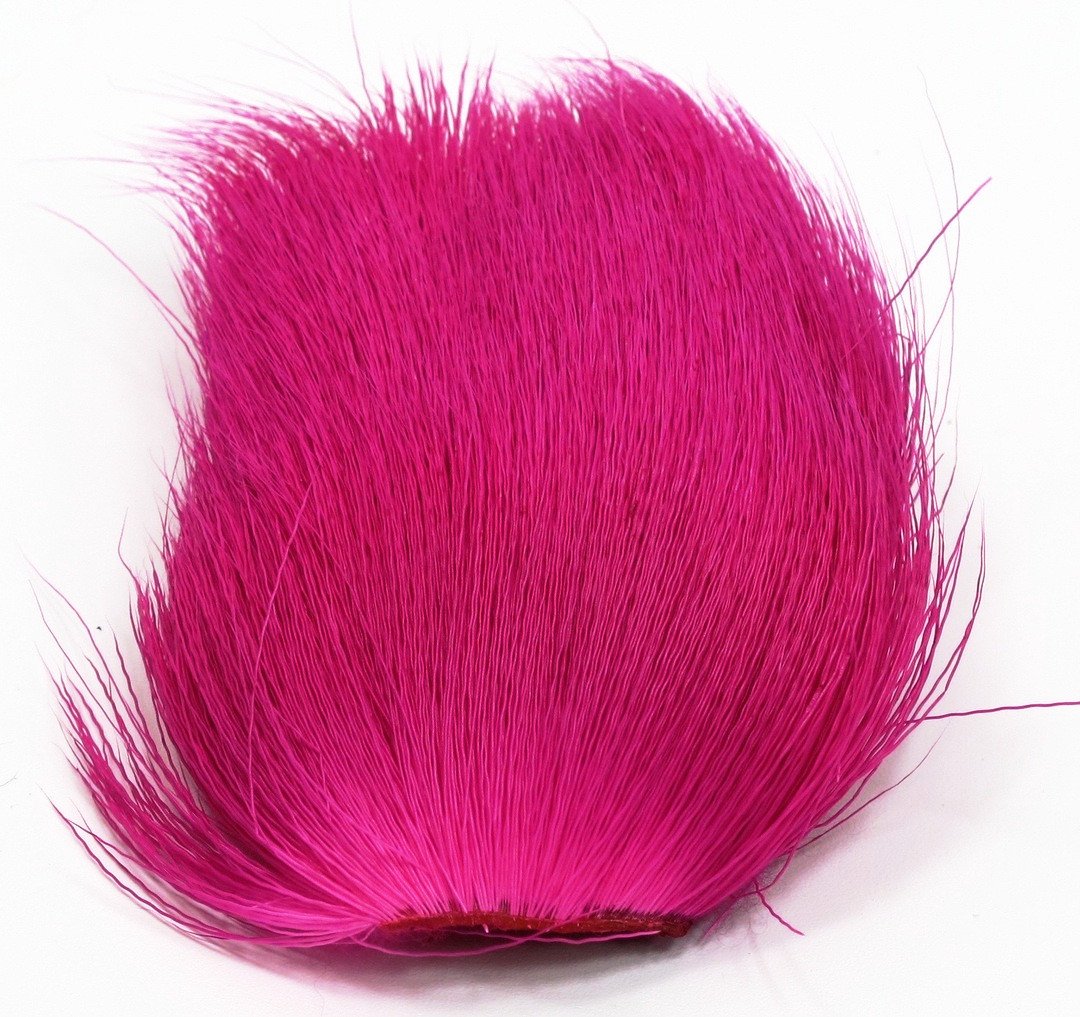 Nature's Spirit Dyed Deer Belly Hair Fuchsia