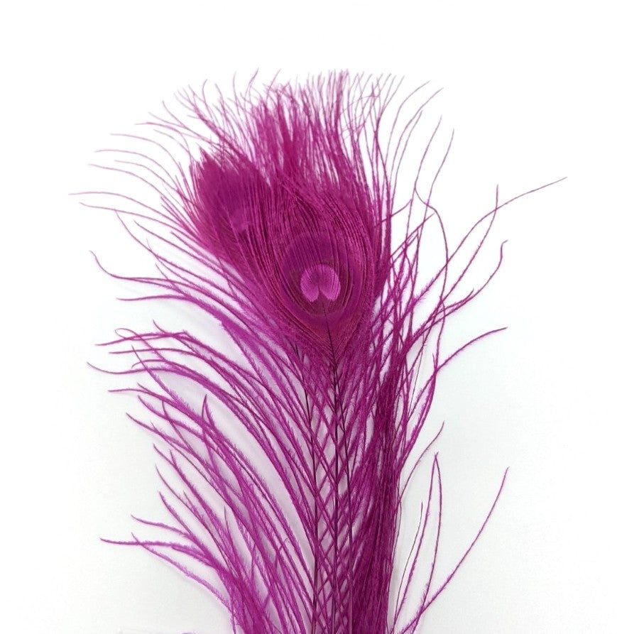 Nature's Spirit Dyed Peacock Sticks Hot Pink (DOB) Saddle Hackle, Hen Hackle, Asst. Feathers