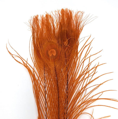 Nature's Spirit Dyed Peacock Sticks Orange (DOB) Saddle Hackle, Hen Hackle, Asst. Feathers