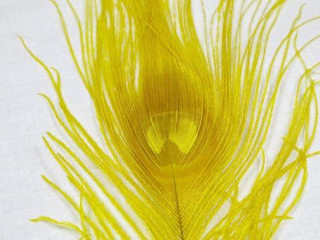 Nature's Spirit Dyed Peacock Sticks Yellow (DOB) Saddle Hackle, Hen Hackle, Asst. Feathers