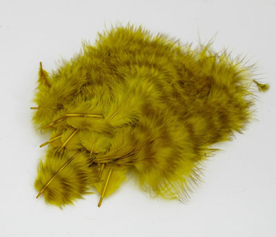 Nature's Spirit Grizzly Marabou Saddle Hackle, Hen Hackle, Asst. Feathers