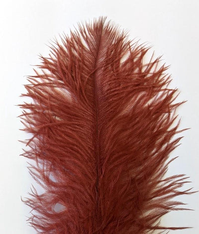 Nature's Spirit Ostrich Plume Mahogany Saddle Hackle, Hen Hackle, Asst. Feathers