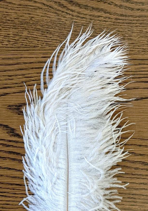 Nature's Spirit Ostrich Plume Tan Saddle Hackle, Hen Hackle, Asst. Feathers