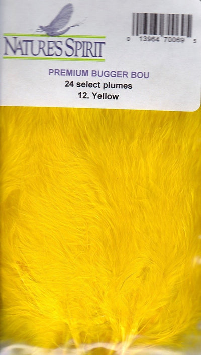 Nature's Spirit Premium Bugger Marabou Yellow