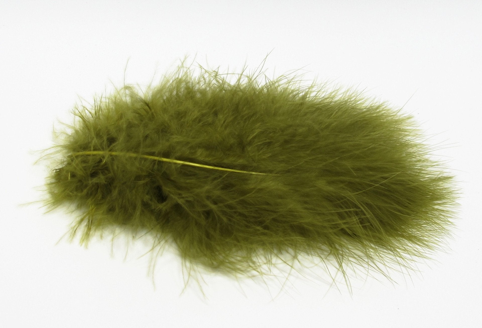 Nature's Spirit Prime Long Marabou 10 Plumes 5-8" Olive Saddle Hackle, Hen Hackle, Asst. Feathers