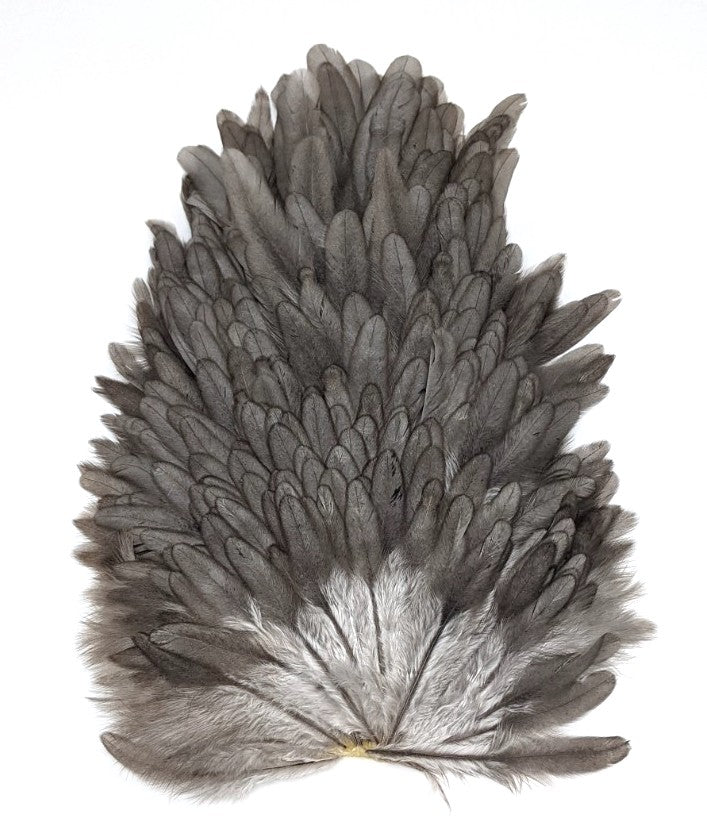 Nature's Spirit Select Hen Saddle Natural Dark Dun Saddle Hackle, Hen Hackle, Asst. Feathers