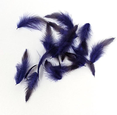 Nature's Spirit Select Starling Feathers - 48 count Purple Saddle Hackle, Hen Hackle, Asst. Feathers