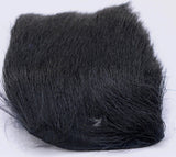 Nature's Spirit Spinning Deer Hair Dyed 3" x 4" Black Hair, Fur