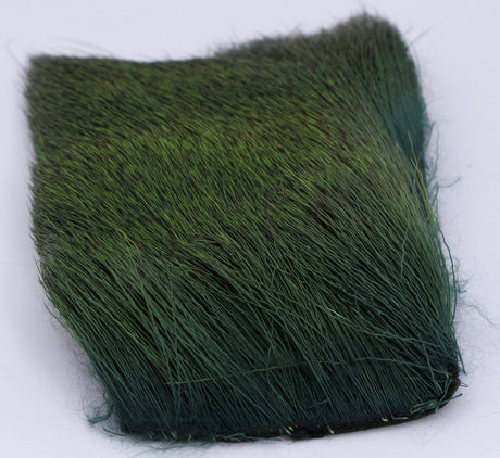 Nature's Spirit Spinning Deer Hair Dyed 3" x 4" Frog Green Hair, Fur