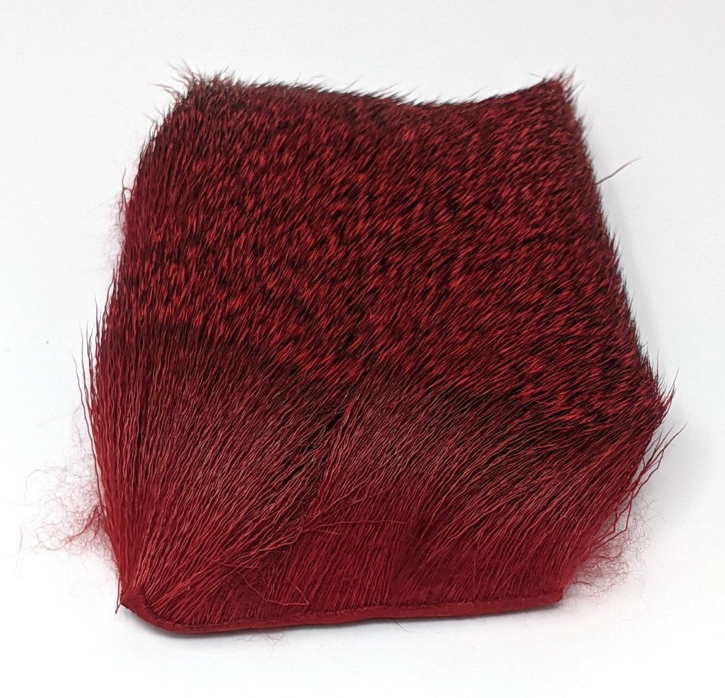 Nature's Spirit Spinning Deer Hair Dyed 3" x 4" Red Hair, Fur