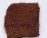 Nature's Spirit Spinning Deer Hair Dyed 3" x 4" Rusty Brown Hair, Fur