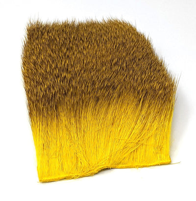 Nature's Spirit Spinning Deer Hair Dyed 3" x 4" Yellow Hair, Fur