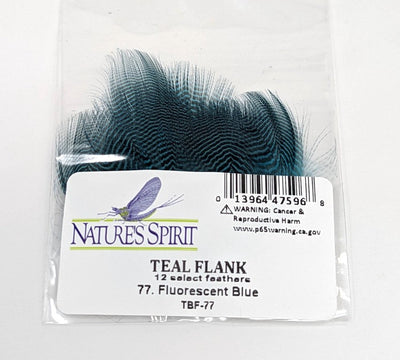 Nature's Spirit Teal Barred Flank - Select Feathers Fl Blue Saddle Hackle, Hen Hackle, Asst. Feathers