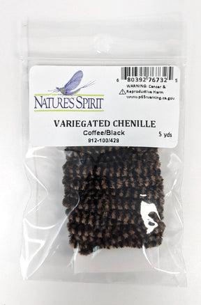 Nature's Spirit Variegated Chenille Coffee/Black Chenilles, Body Materials