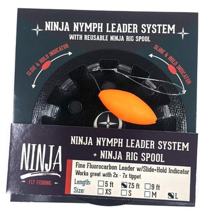 Ninja Indicator Leaders 7.5' Orange / Large Leaders & Tippet