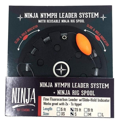 Ninja Indicator Leaders 7.5' Orange / Small Leaders & Tippet