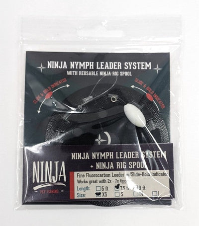 Ninja Indicator Leaders 7.5' White / X-Small Leaders & Tippet