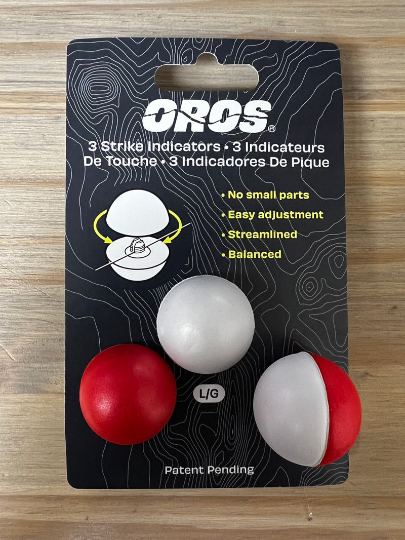 Oros Strike Indicator 3-pack Red & White Large Strike Indicators