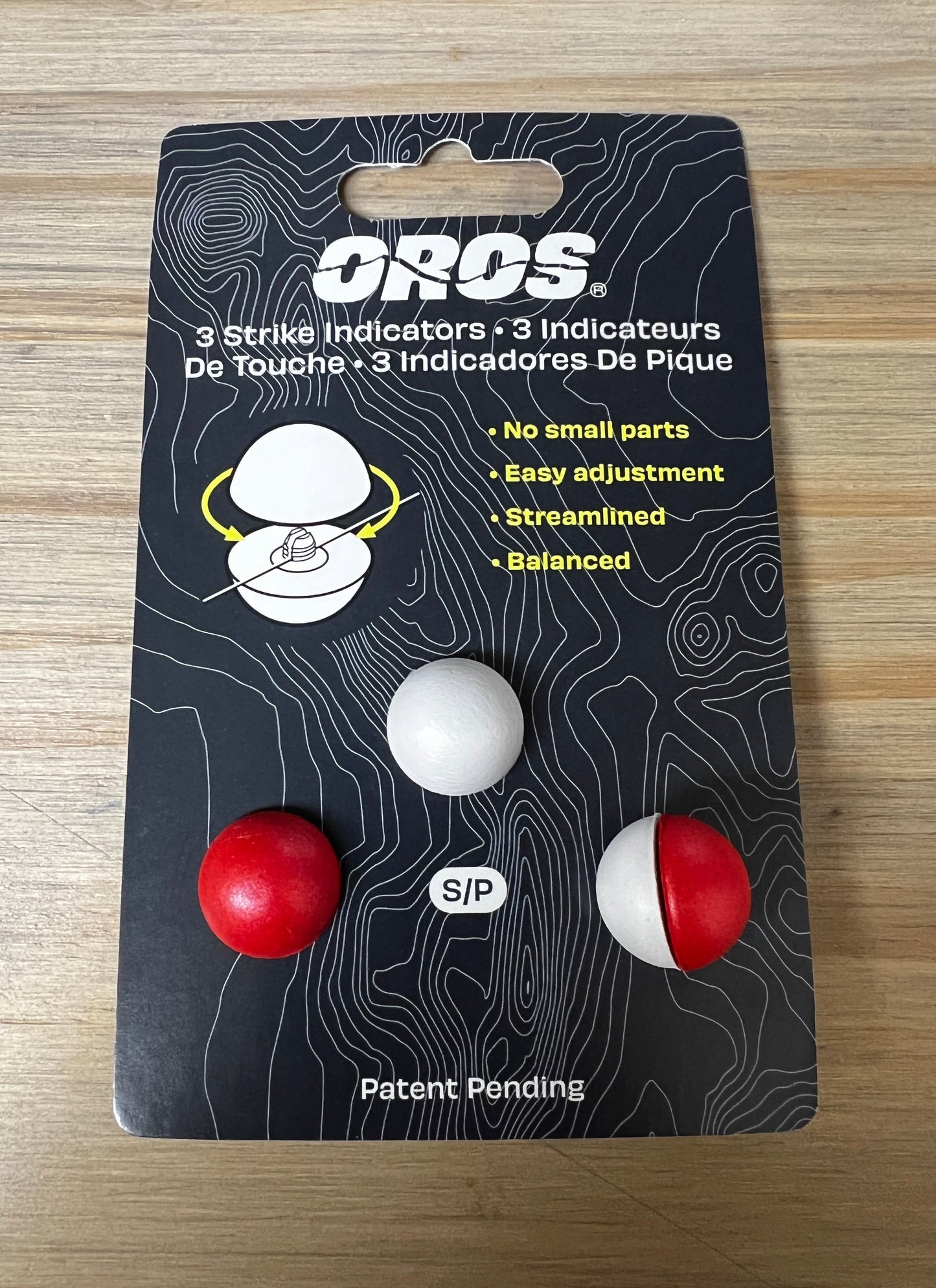 Oros Strike Indicator 3-pack Red & White Small Strike Indicators