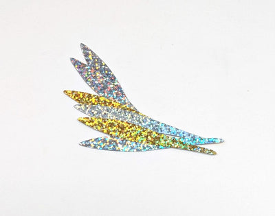 Pacchiarini's Wave Tails Holo Silver/Holo Gold / XL Legs, Wings, Tails