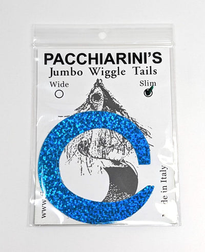 Pacchiarini's Wiggle Tails Jumbo Slim Holo Blue Herring Legs, Wings, Tails