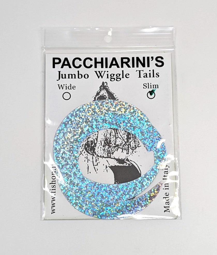 Pacchiarini's Wiggle Tails Jumbo Slim Holo Silver Legs, Wings, Tails