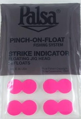 Palsa Stick-On Strike Indicators Fl. Pink Strike Indicators