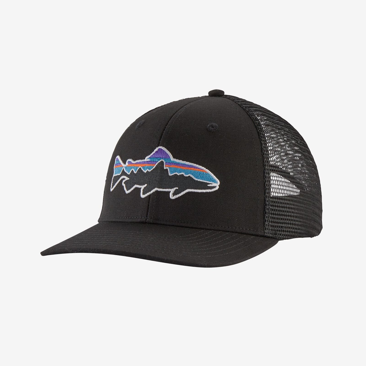 Patagonia Fitz Roy Trout Trucker Hat Black Hats, Gloves, Socks, Belts