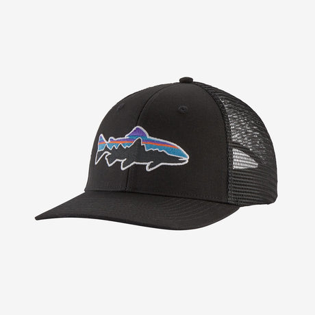 Patagonia Fitz Roy Trout Trucker Hat Black Hats, Gloves, Socks, Belts