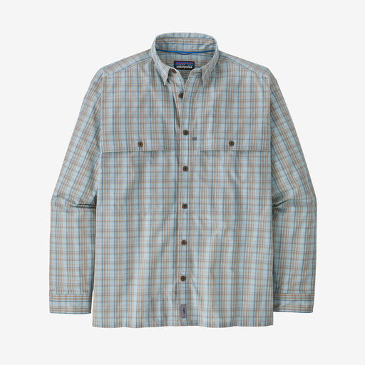 Patagonia Island Hopper Long Sleeve Shirt Down river: Steam Blue / M Sportswear