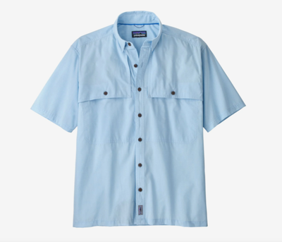 Patagonia Island Hopper Shirt Chambray: Lago Blue / L Sportswear