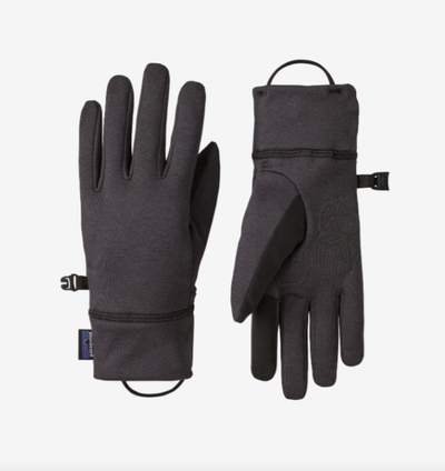 Patagonia R1 Daily Gloves Ink Black Hats, Gloves, Socks, Belts