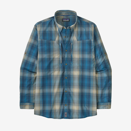 Patagonia Sun Stretch Long Sleeve Shirt San Miguel: Wavy Blue / M Clothing
